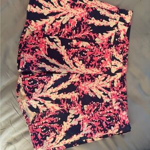 Lilly Pulitzer Pink, Coral & Navy Printed Shorts